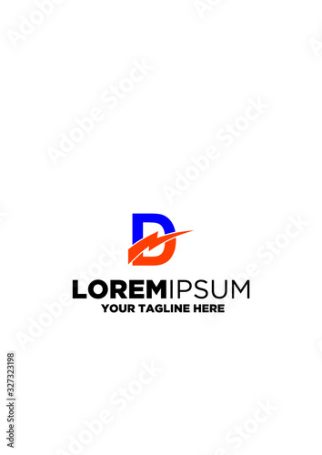 Free Download Letter D Energy Logo - GFXLoad