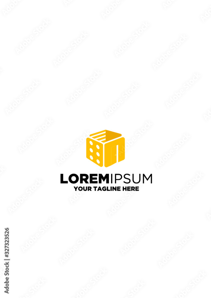 Fototapeta premium Property Dice Logo