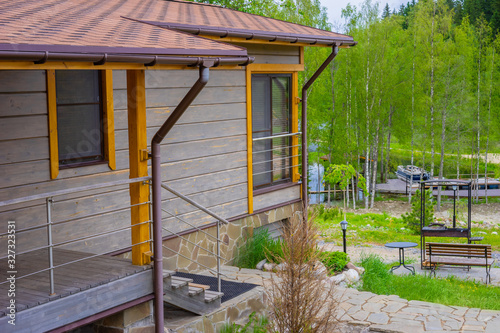 Wooden cottage on the lake....