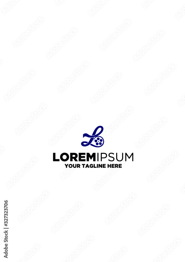 Letter L Roll Film Logo