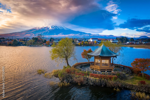 Japan. View of mount Fuji f...