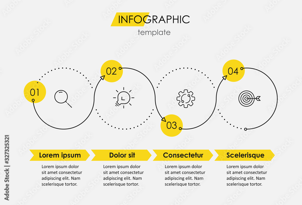 Vector infographic template