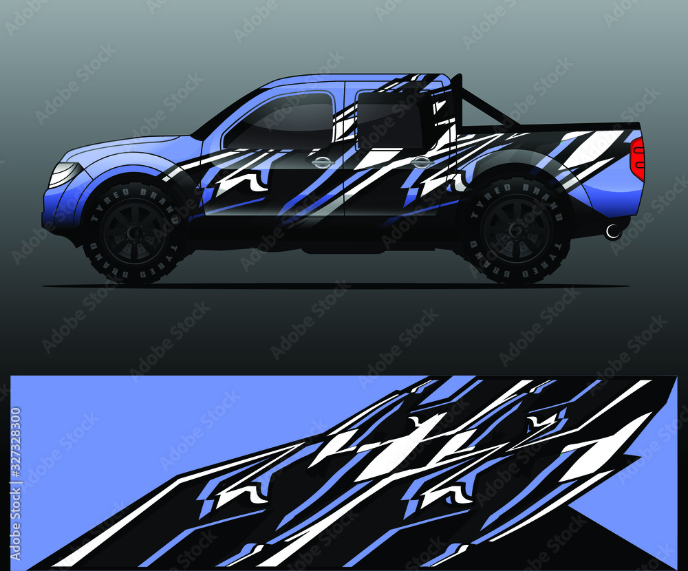 truck decal graphic wrap vector, abstract background truck decal graphic wrap vector, abstract background