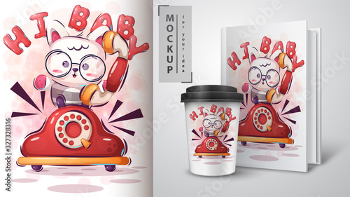 Hi Kitty poster and merchandising
