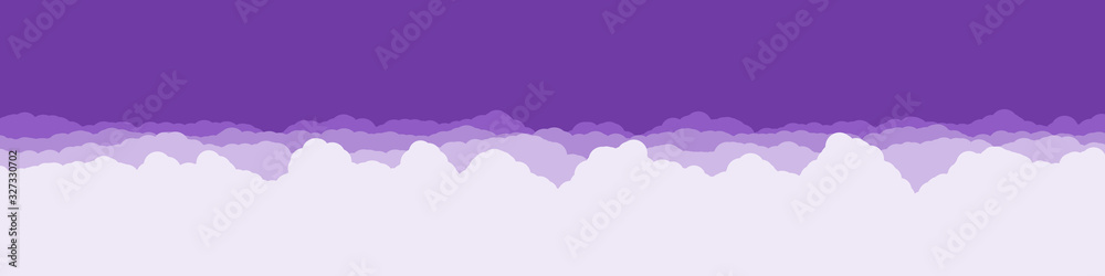 Abstract Color Clouds Sky Generative Art background illustration