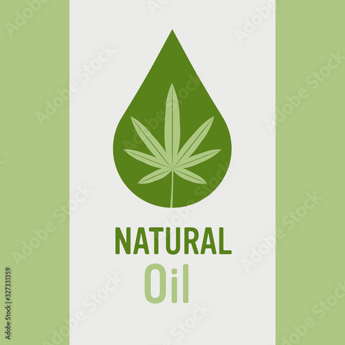 medical cannabis natural oil drop marijuana leaf ganja legalize drug consumption concept vector illustration