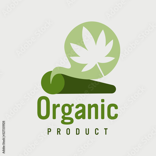 marijuana joint rolled cannabis cigarette ganja legalize drug consumption concept vector illustration