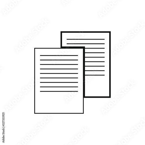 vector icon, for text documents © robcartorres