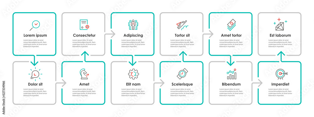 Vector infographic template Stock Vector | Adobe Stock