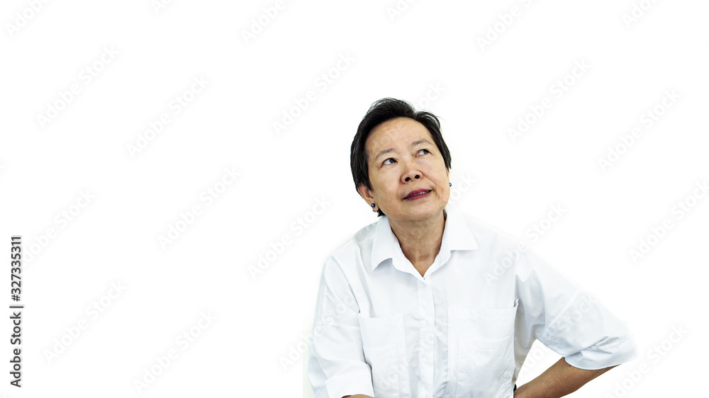 Asian senior elder worry after economic break down from covid-19 outbreak no money no job Asian senior elder worry after economic break down from covid-19 outbreak no money no job