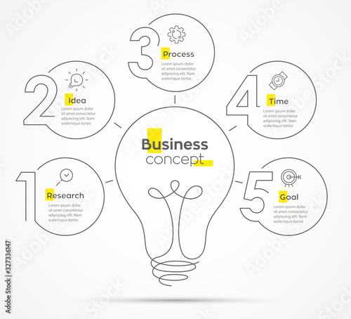 Vector infographic template