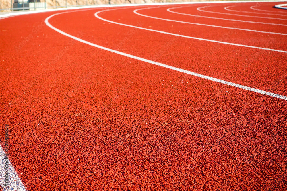 Sport running track for running and jogging for excercise and competition. Sport running track for running and jogging for excercise and competition.