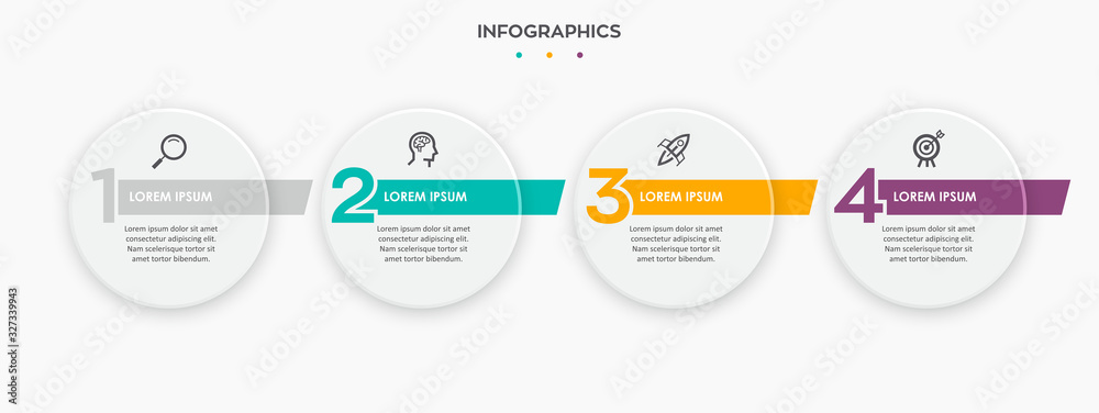 Obraz premium Vector infographic template