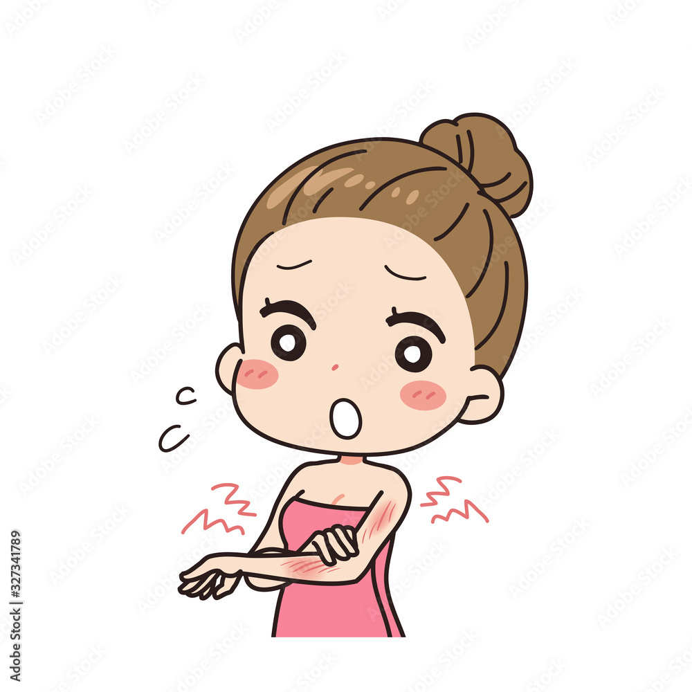 Oblique illustration of a tanned woman, upper body. Oblique illustration of a tanned woman, upper body.