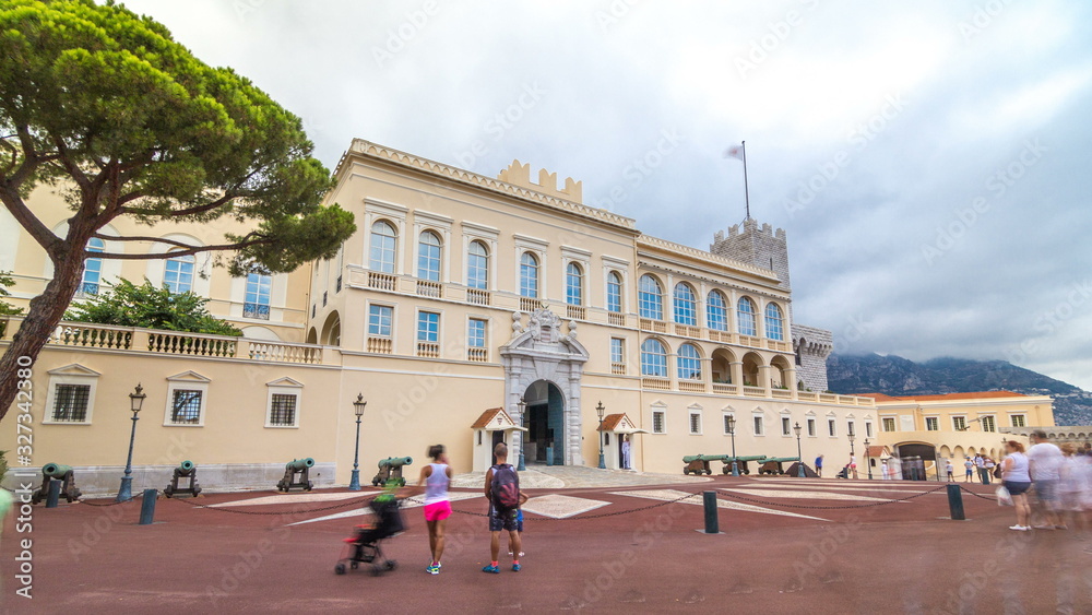 Prince's Palace of Monaco timelapse  - It is the official residence of the Prince of Monaco.
