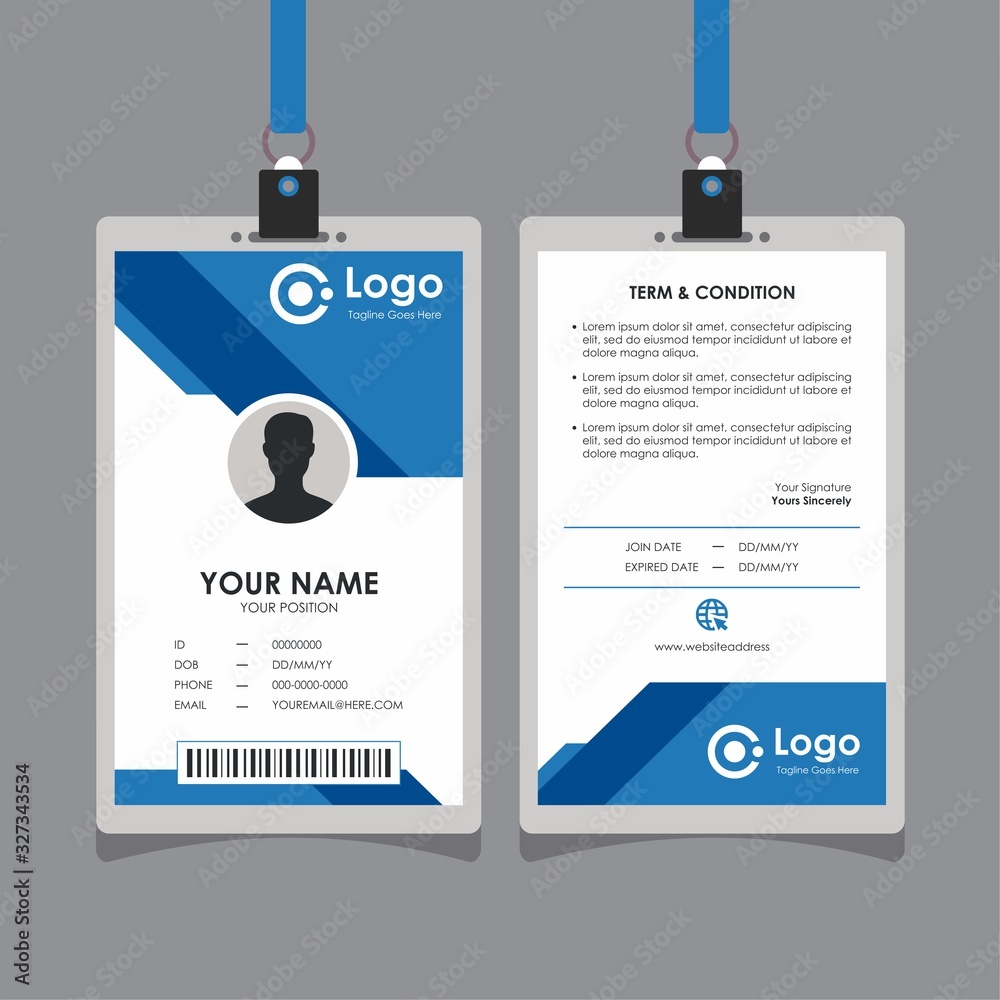 Professional Id Card Sample