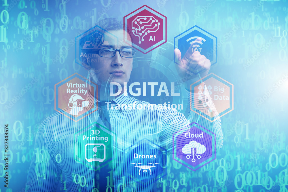 Digital transformation and digitalization technology concept