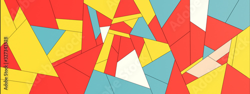 Simple colorful geometric abstract patterns