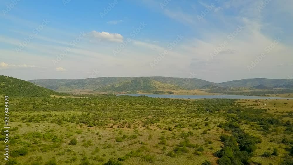 aerial view African Savannah
