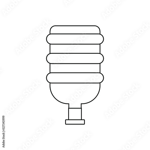 water bottle dispenser white background, icon vector