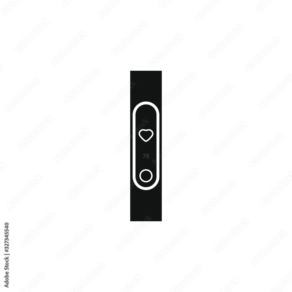 activity bracelet on white background, icon vector activity bracelet on white background, icon vector
