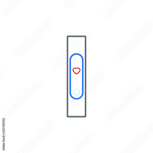 activity bracelet on white background, icon vector