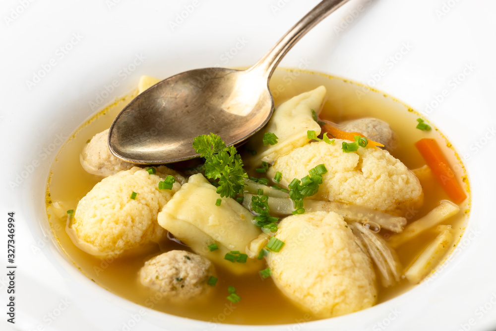 bavarian wedding soup in a plate bavarian wedding soup in a plate
