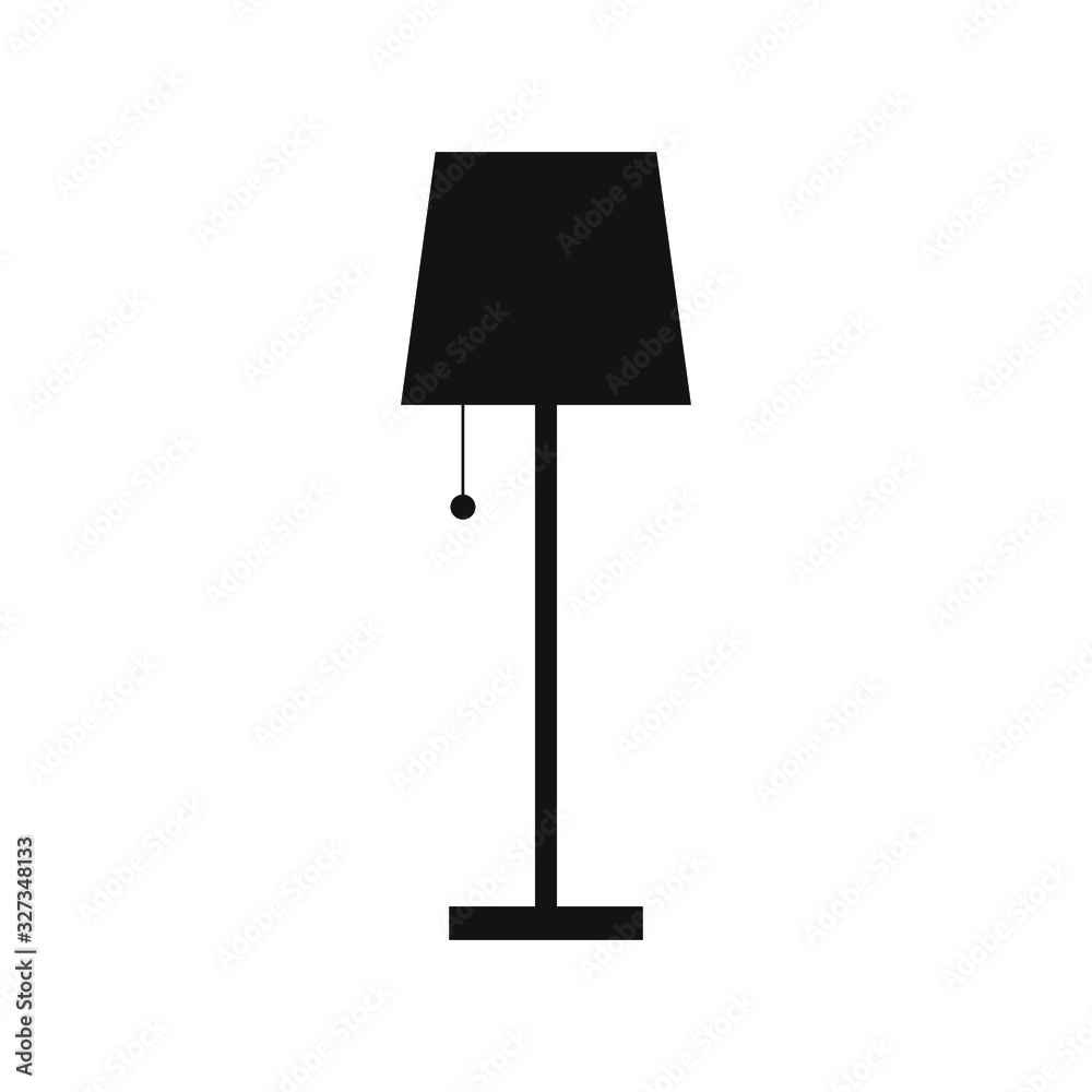 floor lamp vector icon on white background floor lamp vector icon on white background