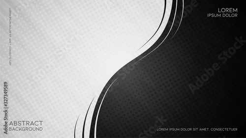 abstract vintage black and white background with geometric halftone style