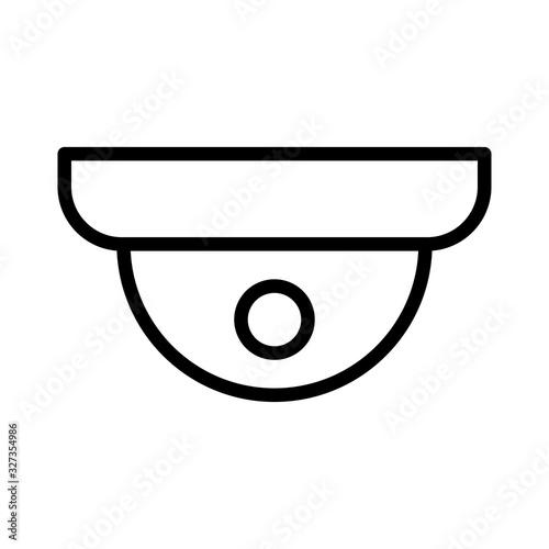 Security camera icon line style