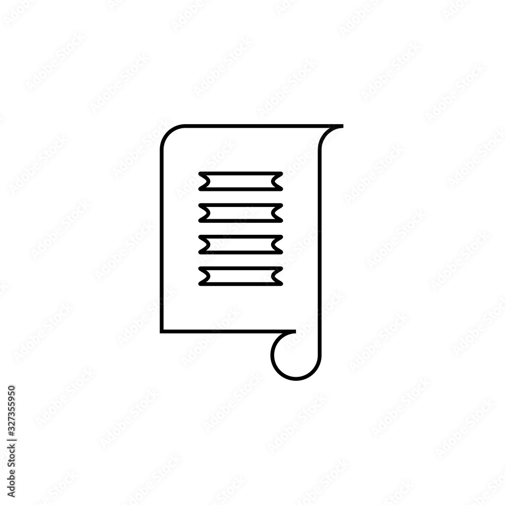 Paper file icon. Text symbol. Logo design element Paper file icon. Text symbol. Logo design element