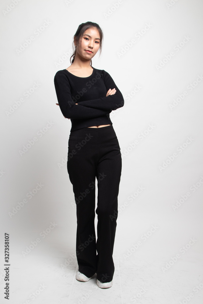 Full body of beautiful young asian woman. Full body of beautiful young asian woman.