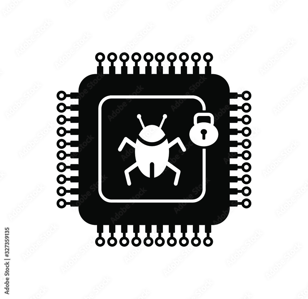 antivirus icon on white background antivirus icon on white background