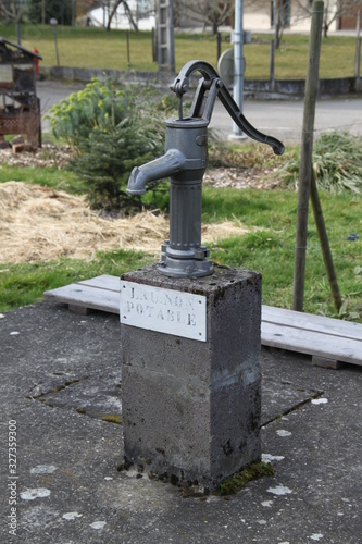 Old fashioned ground water pump