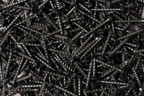Billede på lærred phillips head drywall screws background