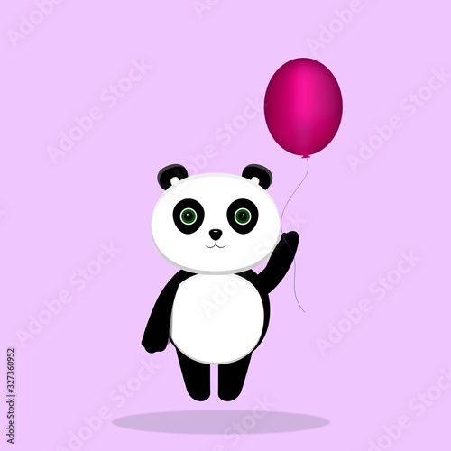 Panda and ball