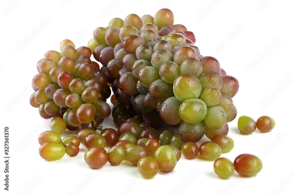 Bicolor grape isolated on white