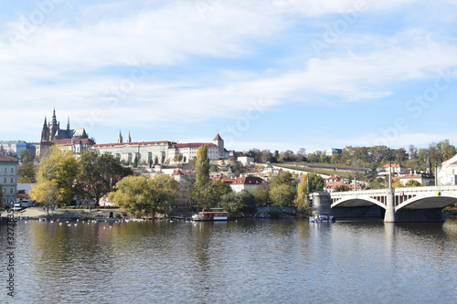 Prague Castle and Vltava river, Prague