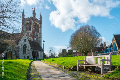St Andrew's church in Farnham, Surrey, UK - February 2020 photo