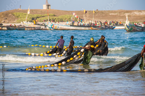 Senegalese traditional fisherman  photo