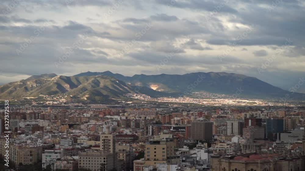 Malaga cityscape. View of Malaga cityscape. Spain Malaga cityscape. View of Malaga cityscape. Spain