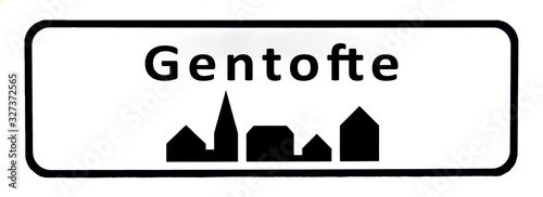 City sign of Gentofte
