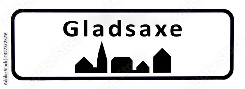 City sign of Gladsaxe photo