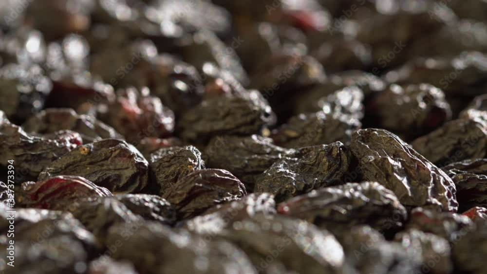 4k Rotation Red Raisins macro 4k Rotation Red Raisins macro