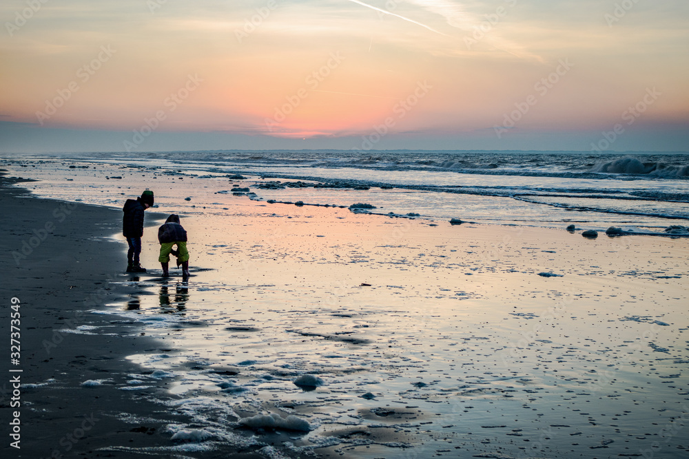 Naklejka premium Abendstimmung im Dezember