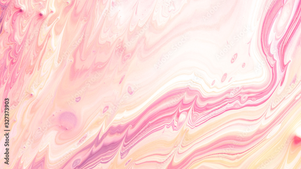 Pink Acrylic Pour Color Liquid marble abstract surfaces Design.