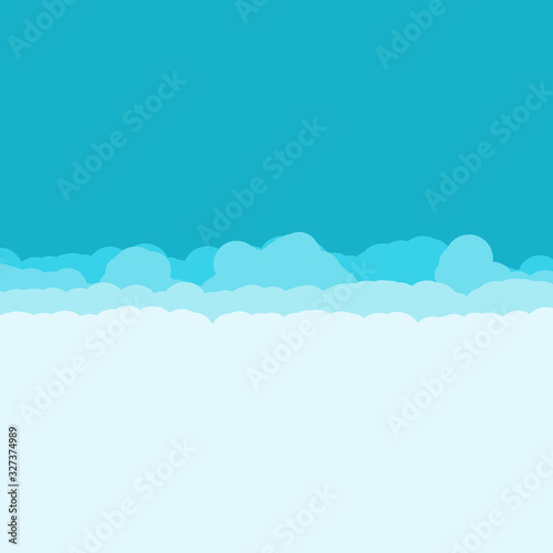 Abstract Color Clouds Sky Generative Art background illustration