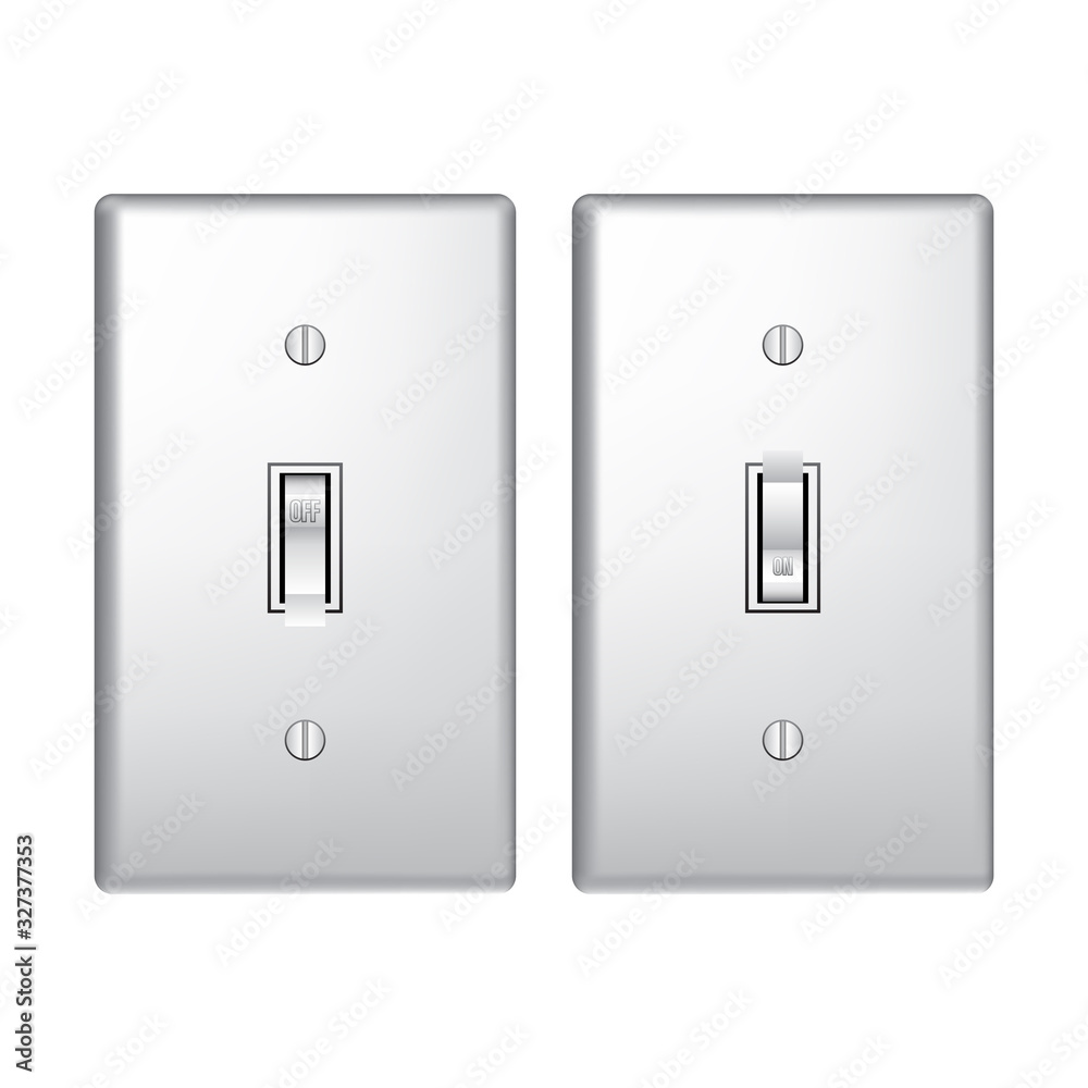 On Off Light Switch Vector Graphic Icon Illustration On Off Light Switch Vector Graphic Icon Illustration