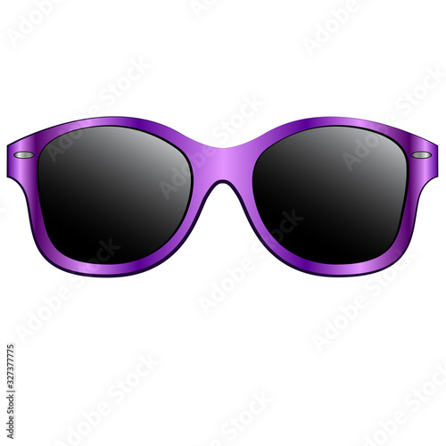 Purple Sunglasses Icon Illustration Graphic