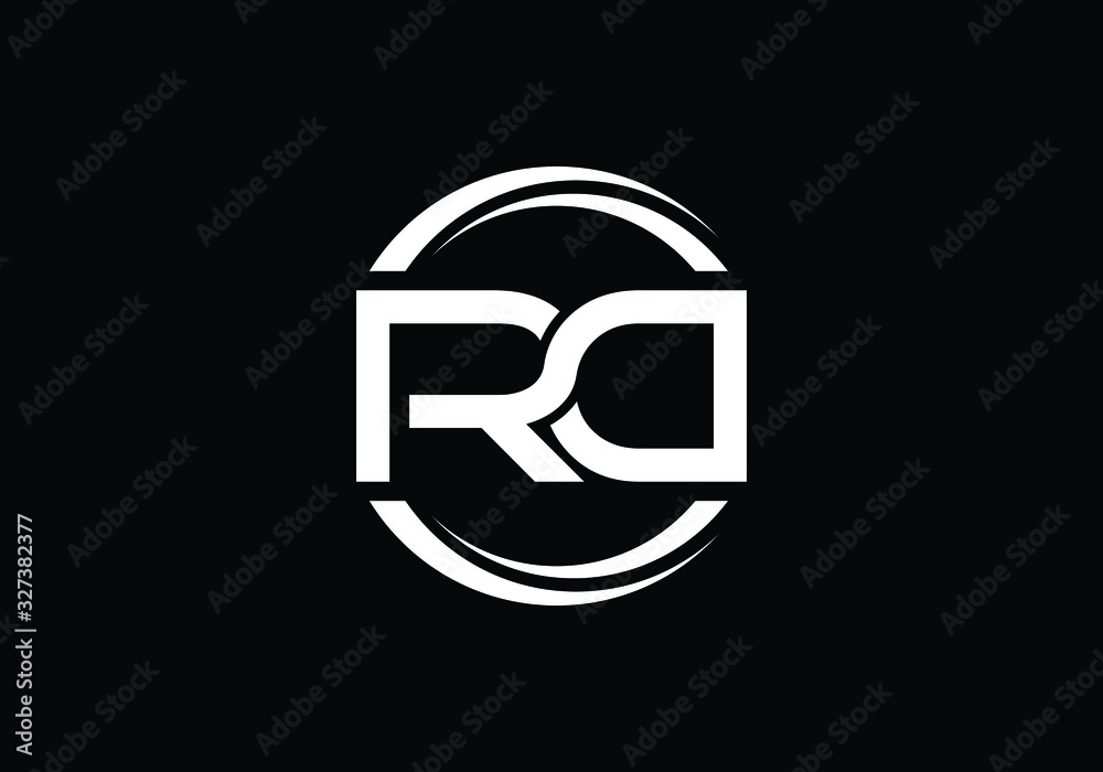 Initial R and D letter logo design, Creative Minimalist Letters Vector Icon Logo Illustration. Initial R and D letter logo design, Creative Minimalist Letters Vector Icon Logo Illustration.